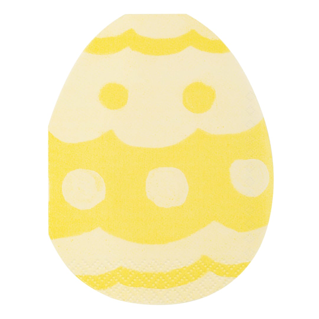 Classic Easter Egg Shaped Napkins, 16ct