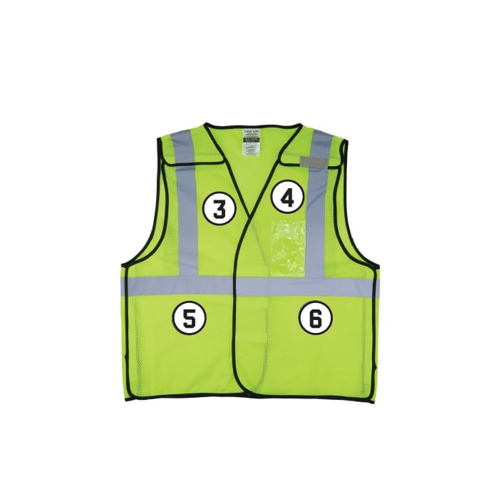 GloWear 8216BA Breakaway Hi-Vis Safety Vest - Type R, Class 2, ID Badge Holder