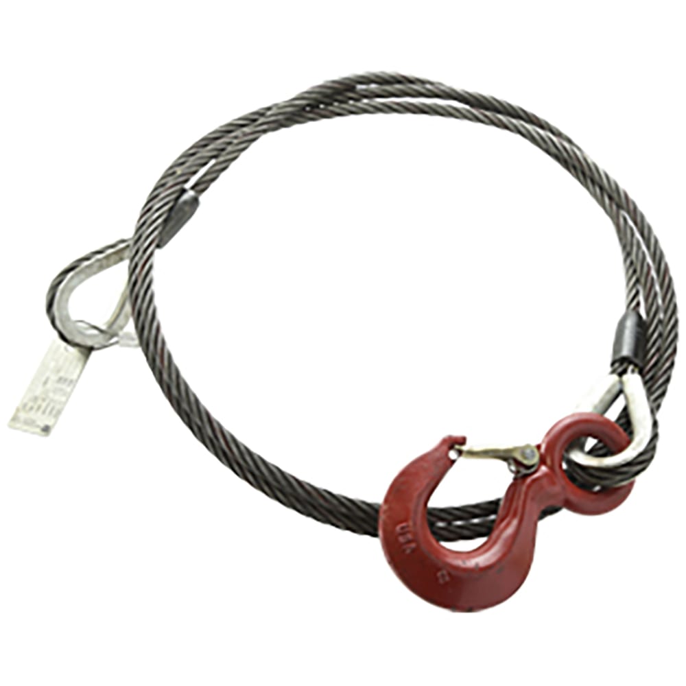 Galbreath™ 1/2" x 150" Wire Rope w/ Hook