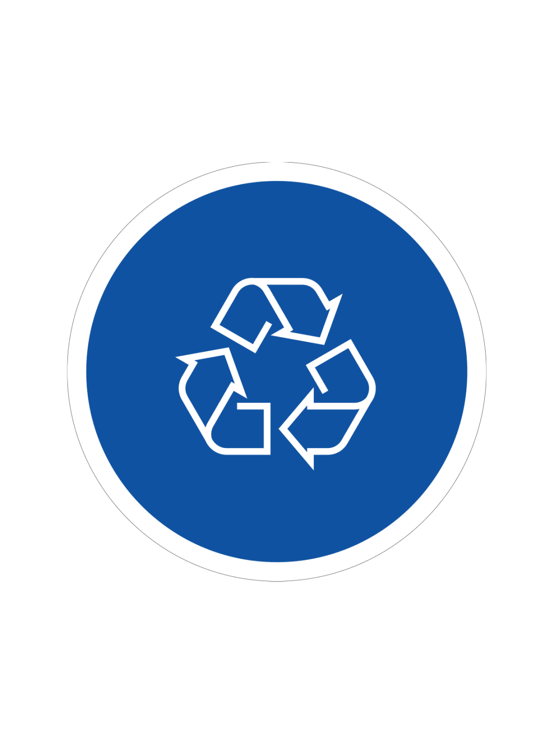 EURO - Label - Mobius Loop - Blue-White