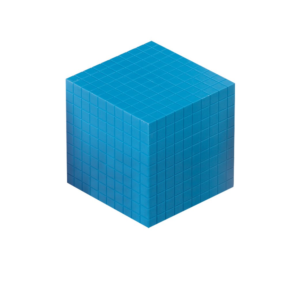 BASE TEN CUBE, PLSTC BLUE