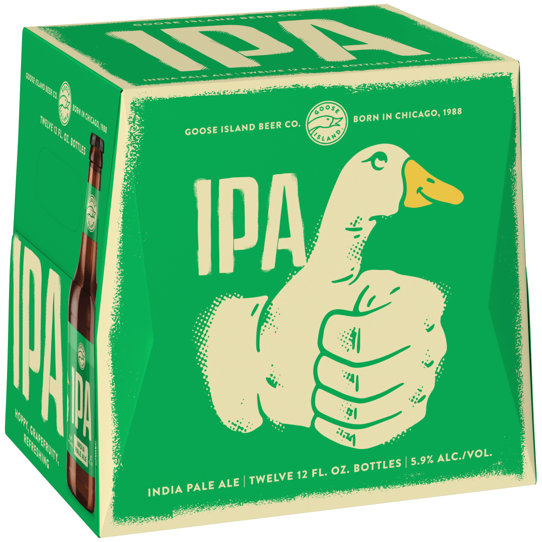 Goose Island IPA Craft Beer, India Pale Ale, 12 Pack Beer, 12 FL OZ Bottles, 5.9% ABV