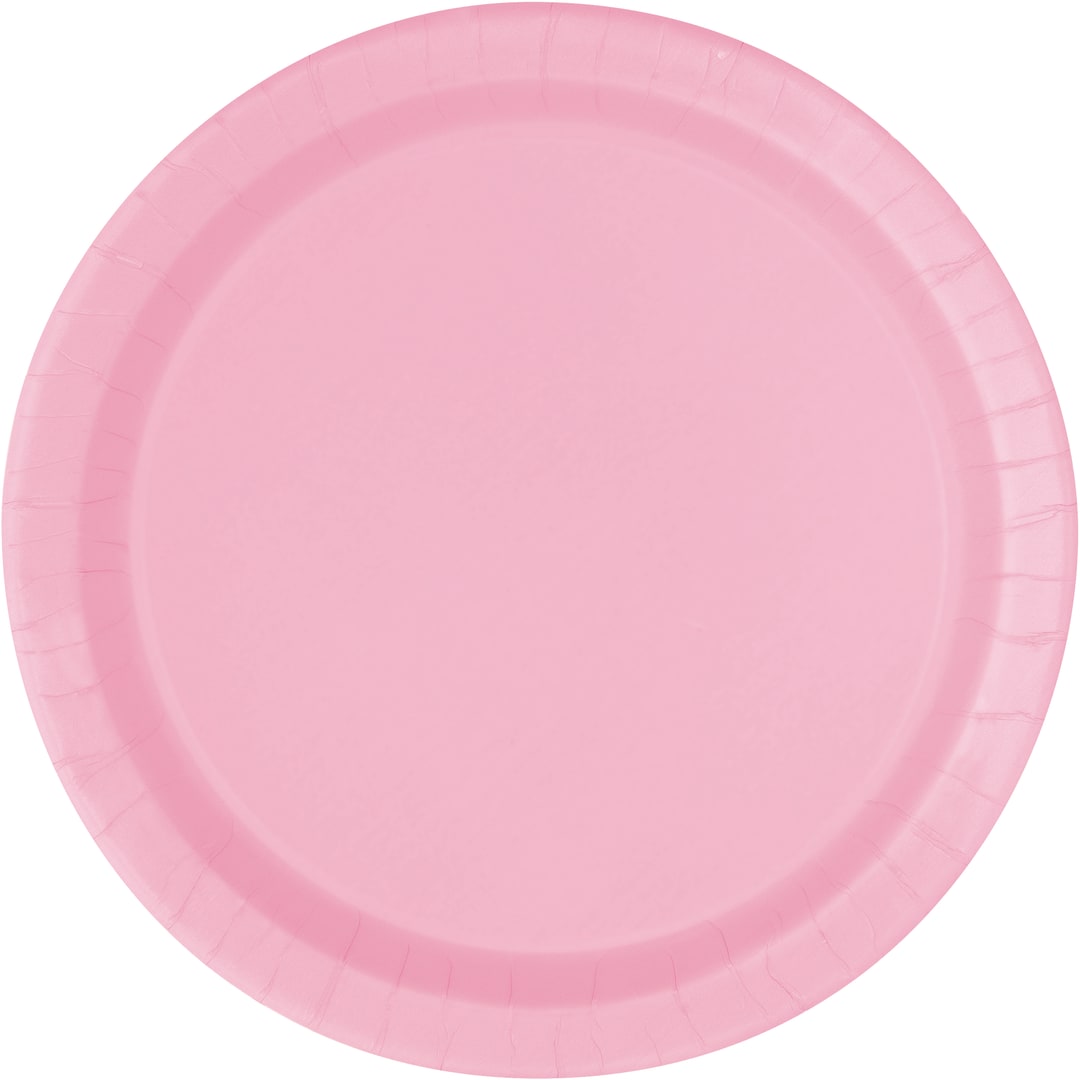 Lovely Pink Solid Round 10" Dinner Plates, 50ct