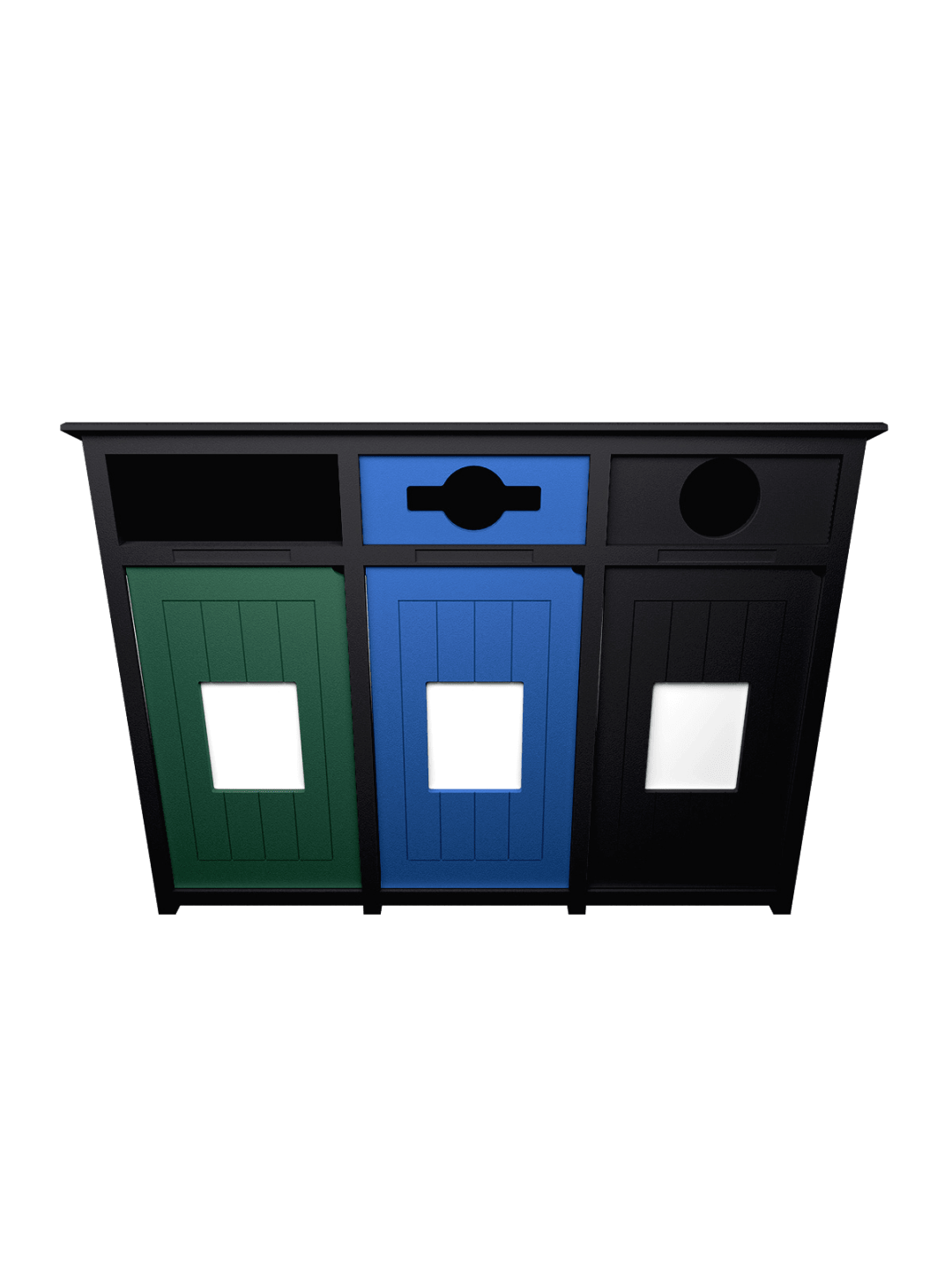  AURA - Triple - Unit - Standard - Full-Mixed-Circle - Black-Green-Blue-Black