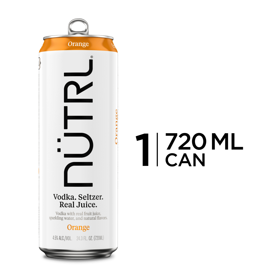 Nutrl Vodka Seltzer Orange 720 ml Single Can