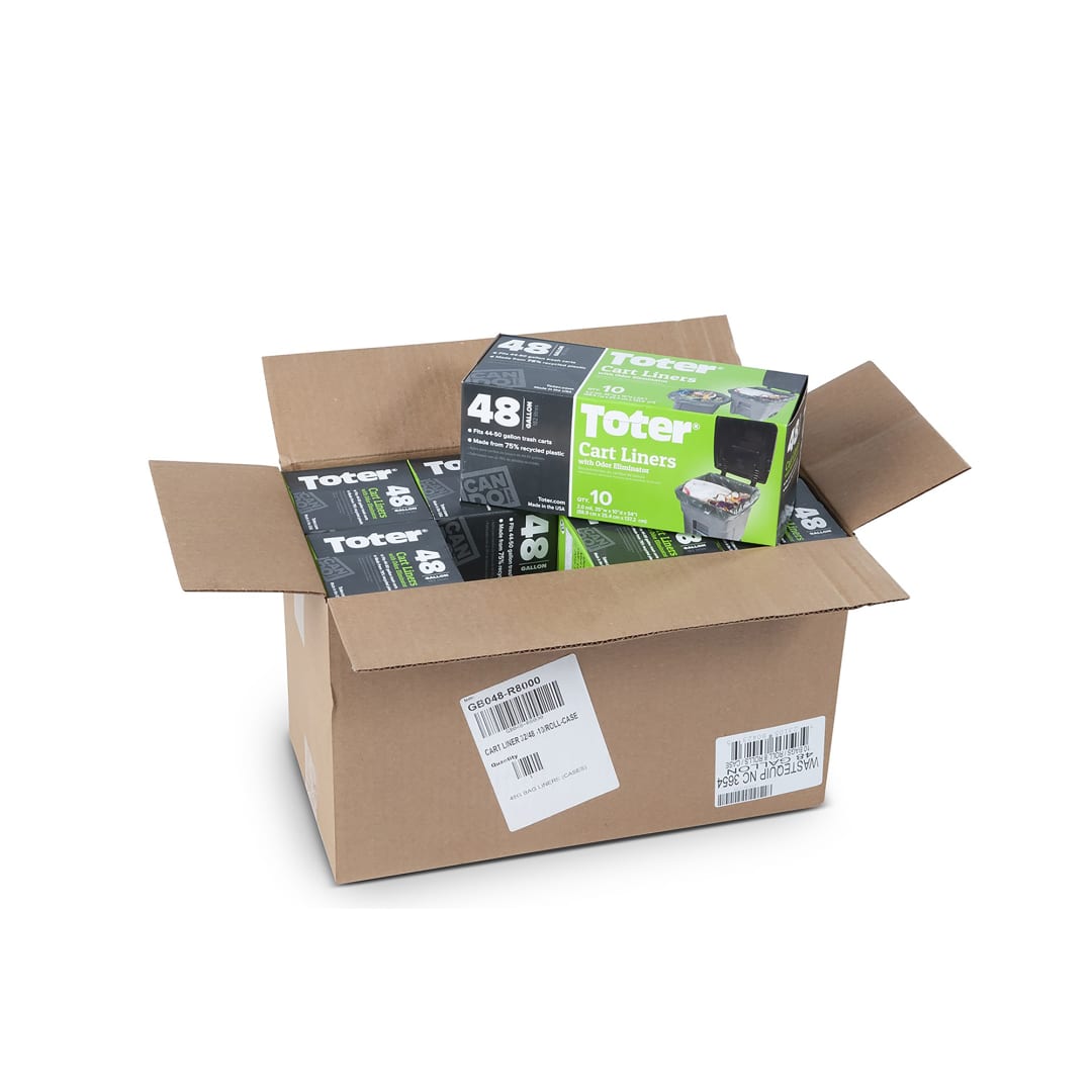 32 &amp; 48 Gal. Trash Can Bags - 8 Roll Case - 80 Bags