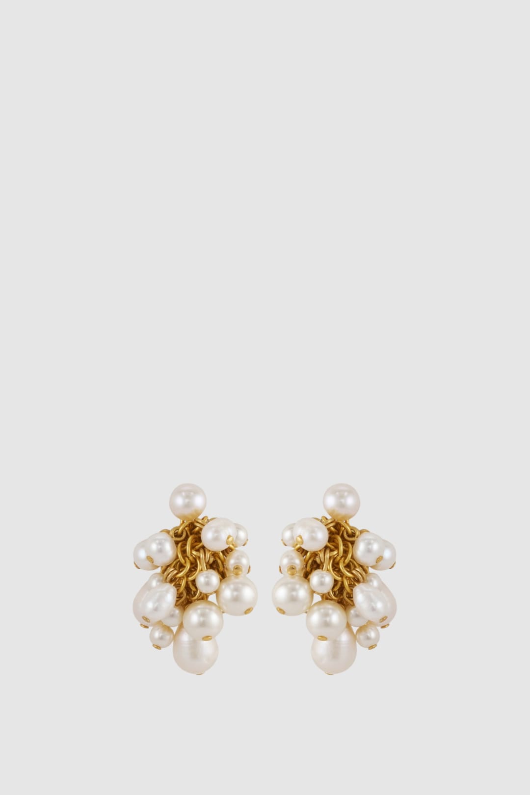 Vera Pearl Cluster Drop Earrings