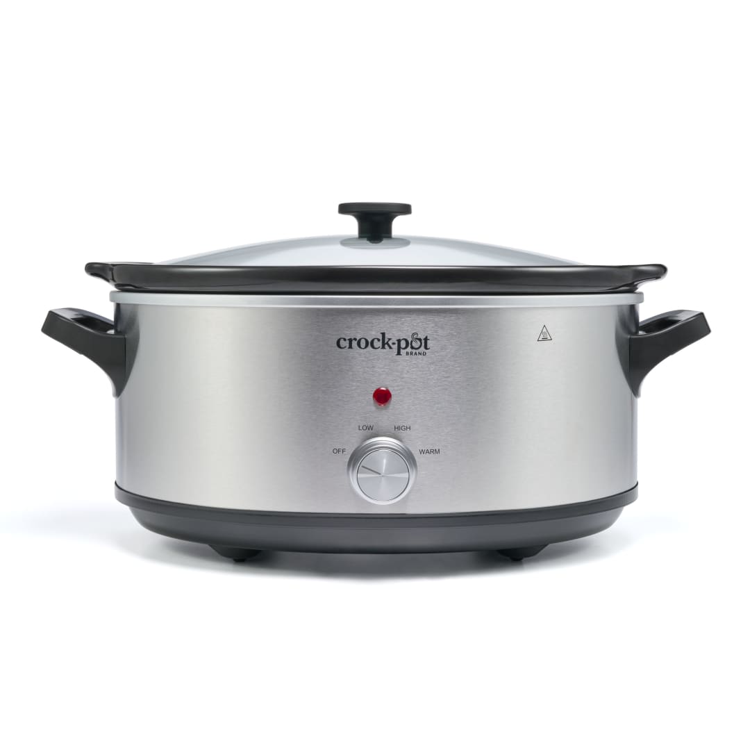 Crock-Pot 10QT Manual Slow Cooker, Stainless Steel