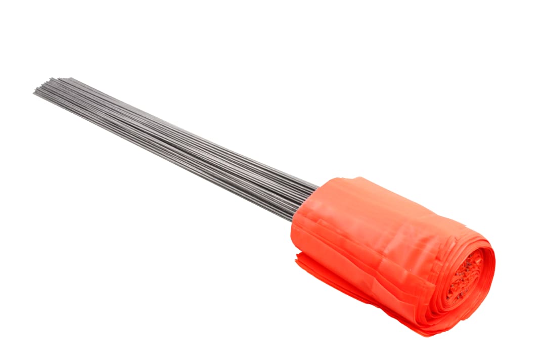 Stake Flags-30" Staff, 4"x5" Flag, Orange Fluorescent 100Pcs.