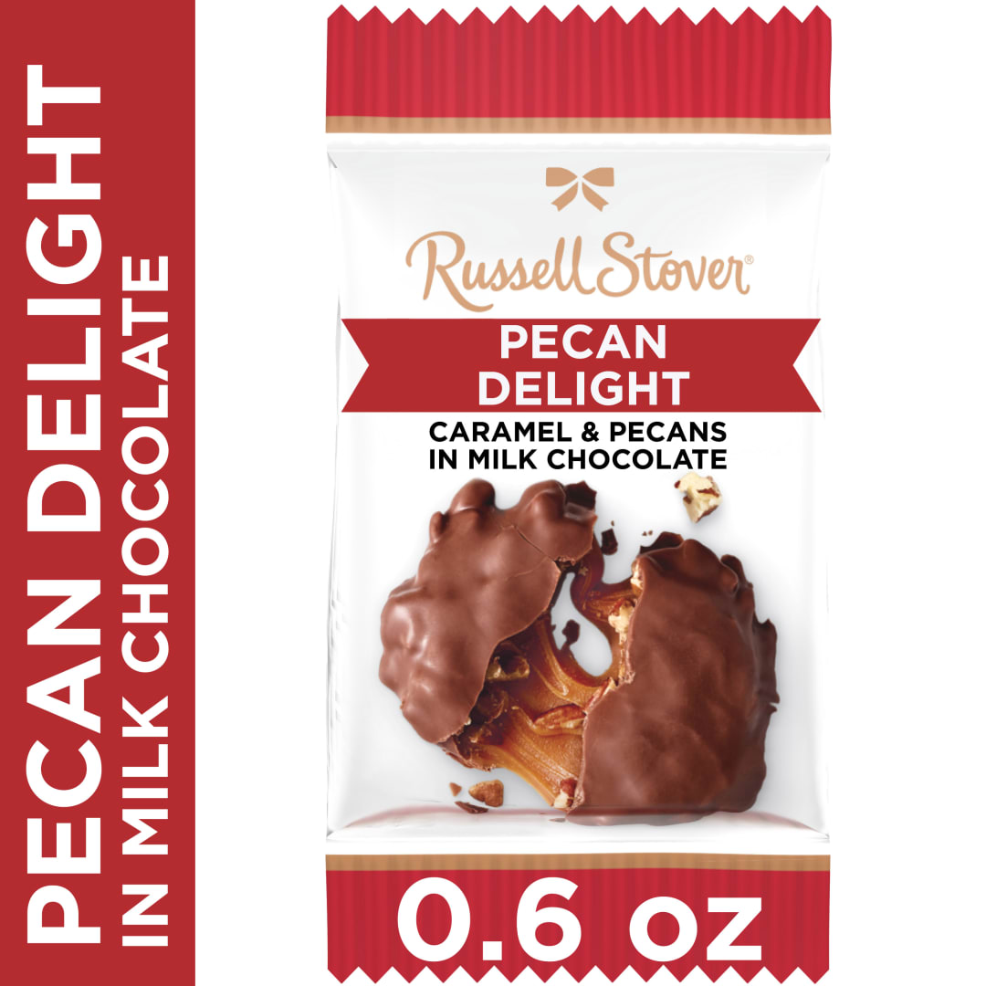 RUSSELL STOVER Milk Chocolate Pecan Delight Candy, 0.6 oz.