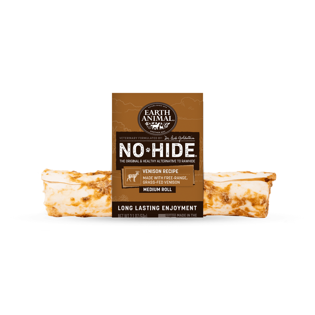 Earth Animal No-Hide Rolls Venison Recipe Medium Dog Chew, 1 Count