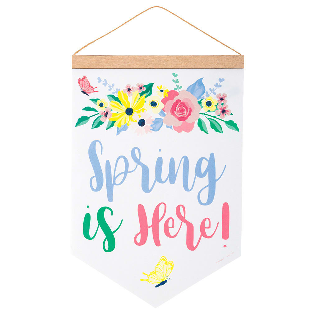 Pastel Floral Fabric Pennant Banner