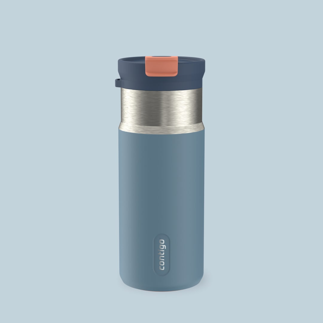 Contigo DualSip® 473 ml Botella Térmica Compacta de Acero Inoxidable a Prueba de Fugas con Tapa de Doble Uso