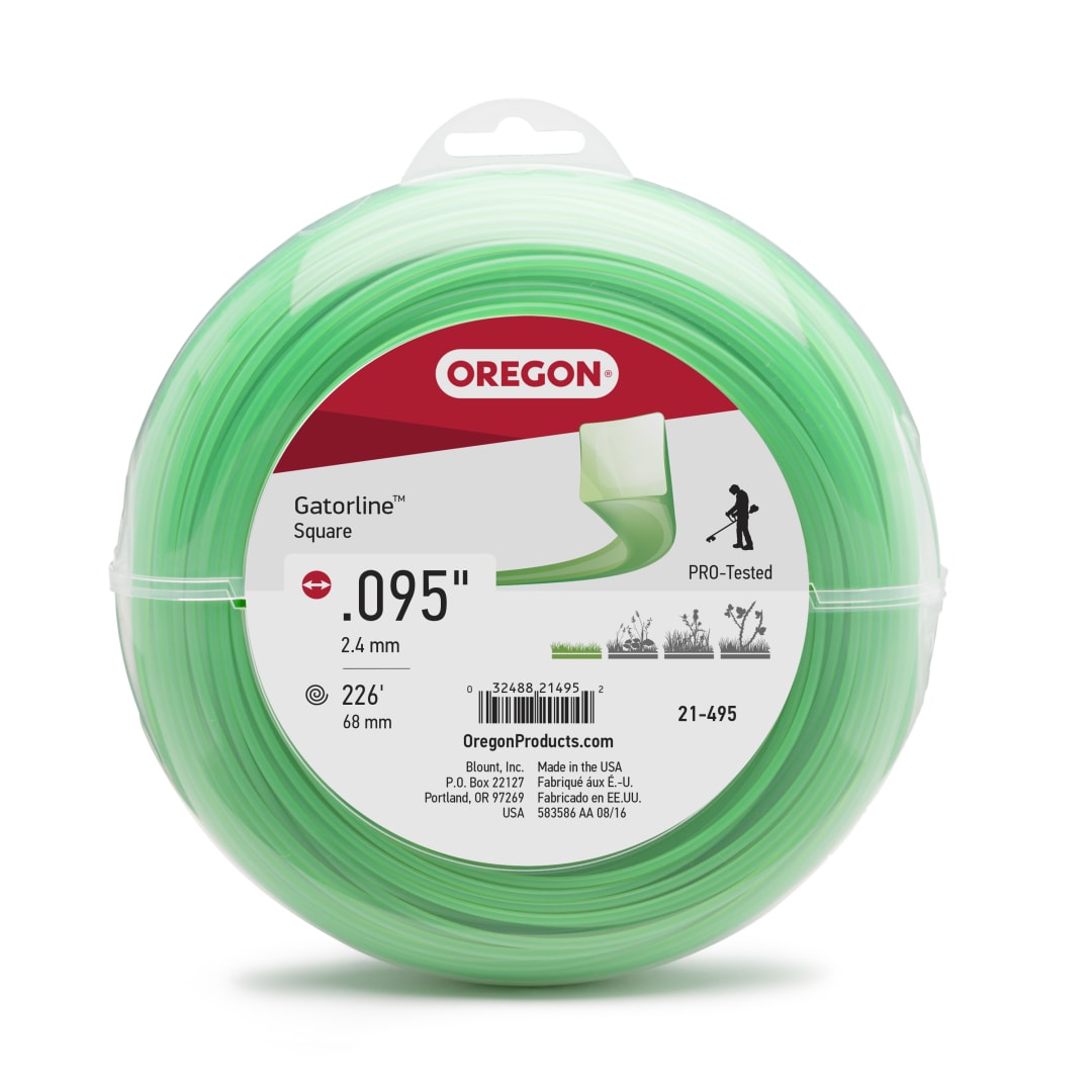 Oregon Gatorline Square Trimmer Line, .095 in. by 227 FT