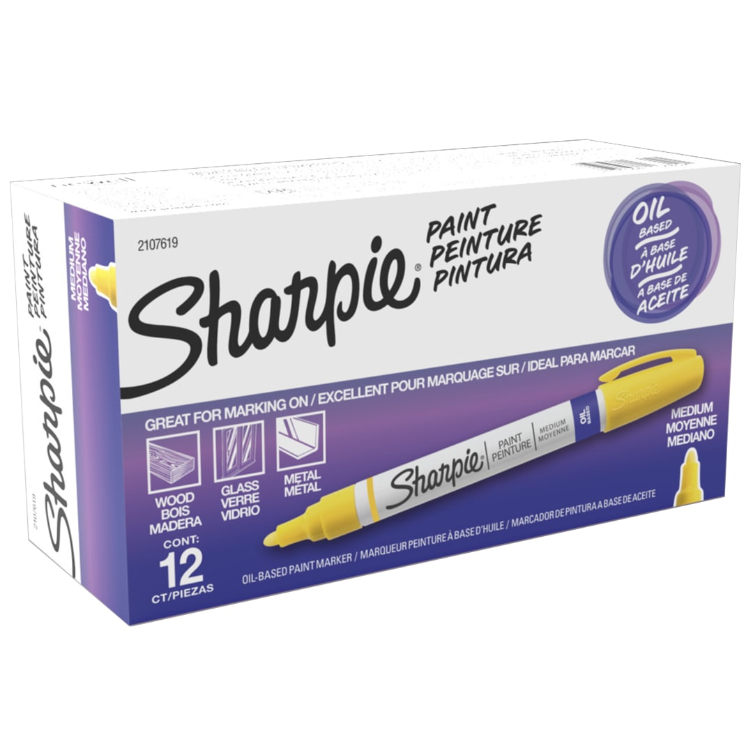 SHARPIE PAINT MEDIUM YELLOW OS