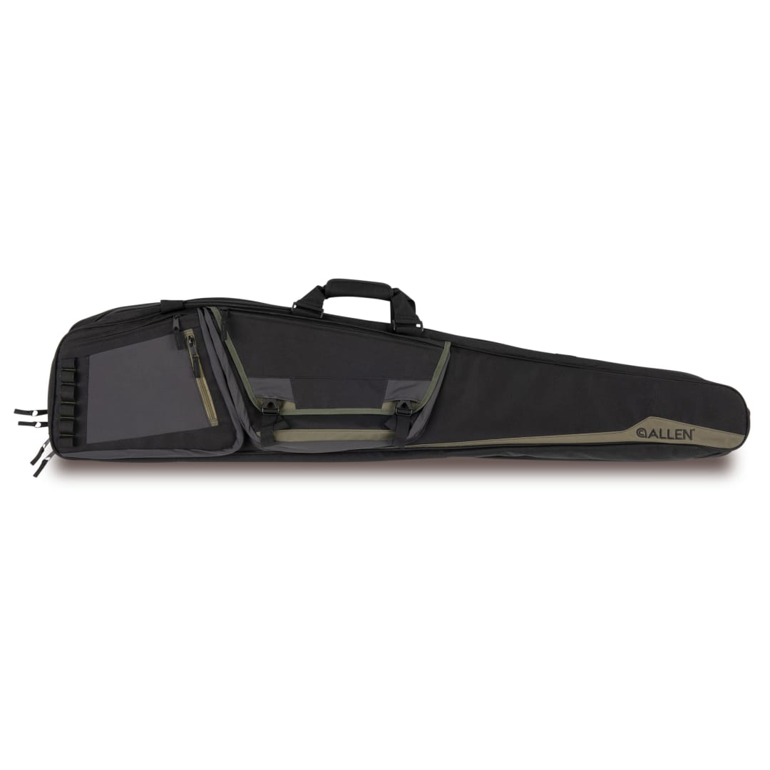 Allen Company Rocky Double Rifle Case Soft Gun Case for Rifles and Shotguns with Padded Compartments and Shoulder Strap, Black/Tan