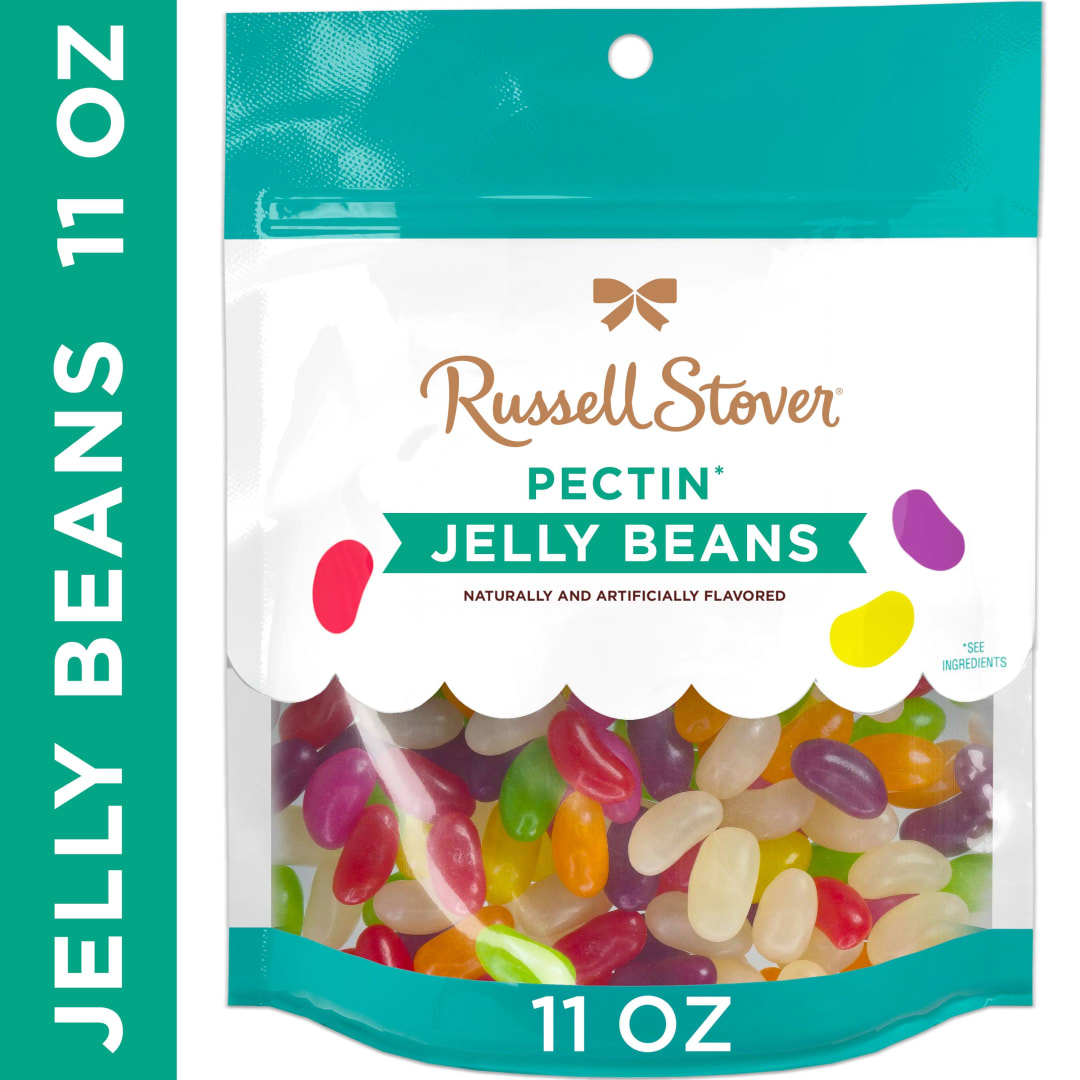 RUSSELL STOVER Pectin Jelly Beans Bag, 11 oz.