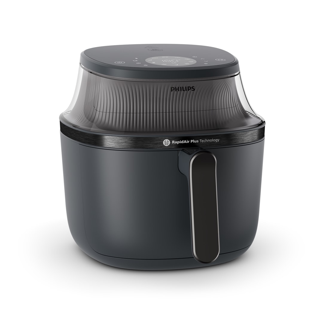 Philips 3000 Series Airfryer with Window, 7.6 Qt (7.2L) Capacity, Black