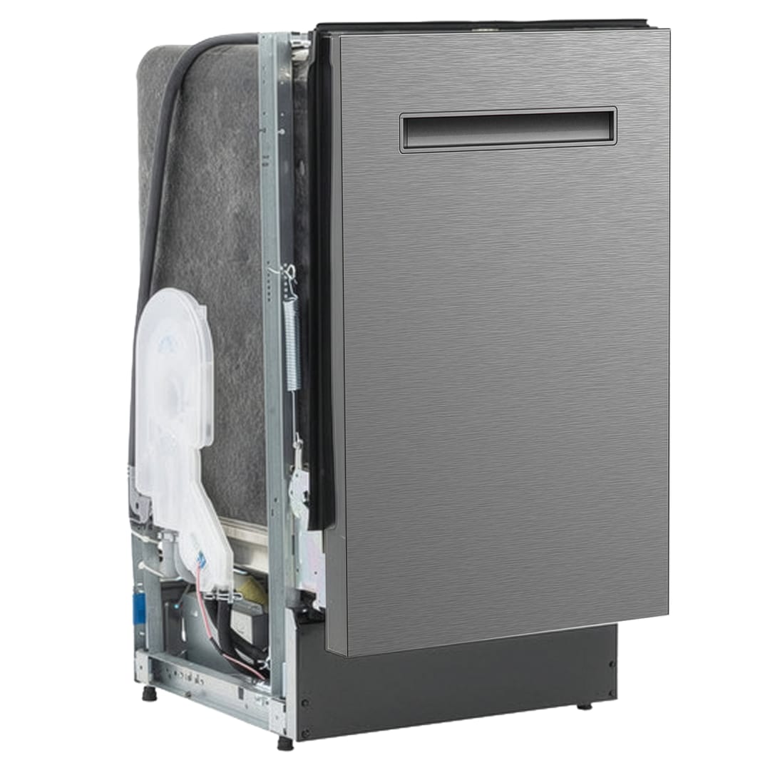 AVDWP18W3S - Avanti 18" Built In Dishwasher with Integrated Handle, Stainless Steel
