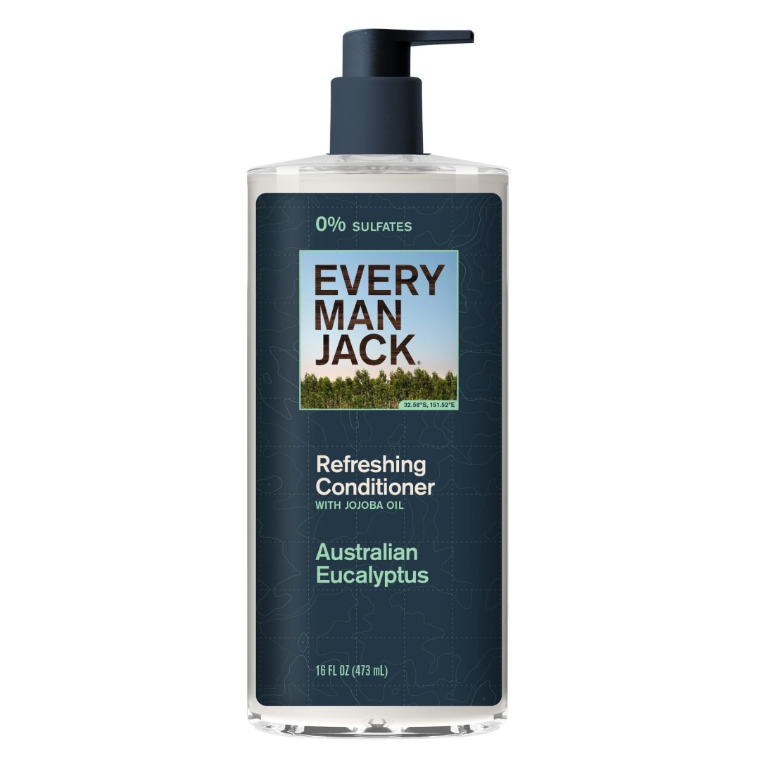 Every Man Jack Men's Refreshing Conditioner - Australian Rucalyptus - Made w/ Plant Powered Moisturizing Ingredients like Coconut & Argan Oil - 16 fl oz