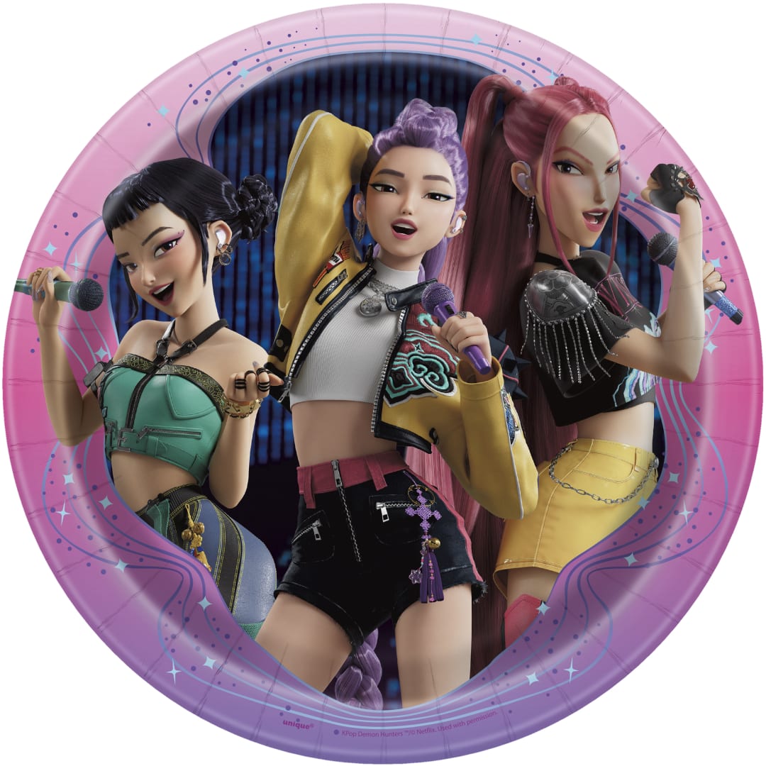 KPop Demon Hunters Round 9" Dinner Plates, 8ct