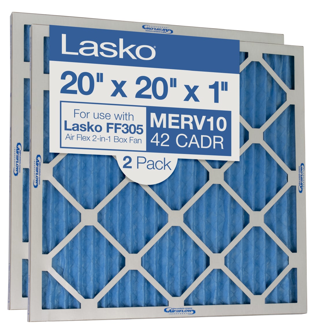 Lasko Air Flex 2-in-1 Air Cleaner and Room Fan Replacement Filters - 2 PACK