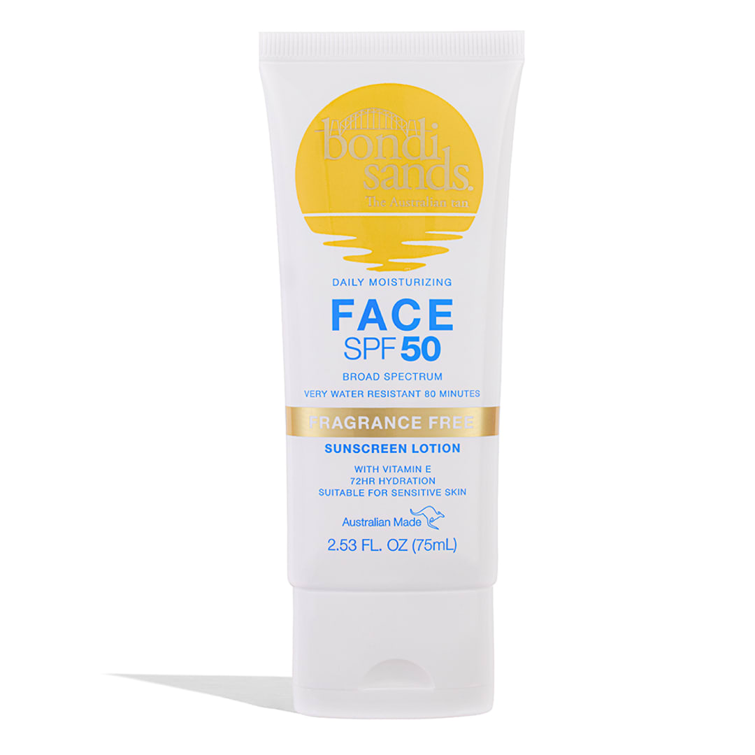 Bondi Sands Fragrance Free Daily Sunscreen Face Lotion SPF 50, 2.53 Fl Oz