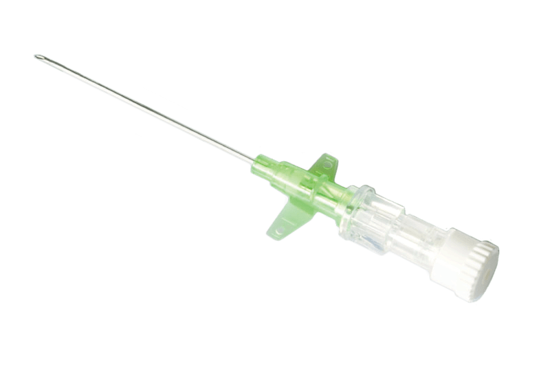 Winged IV Catheter, Yellow, 24G x 19mm, Sterile