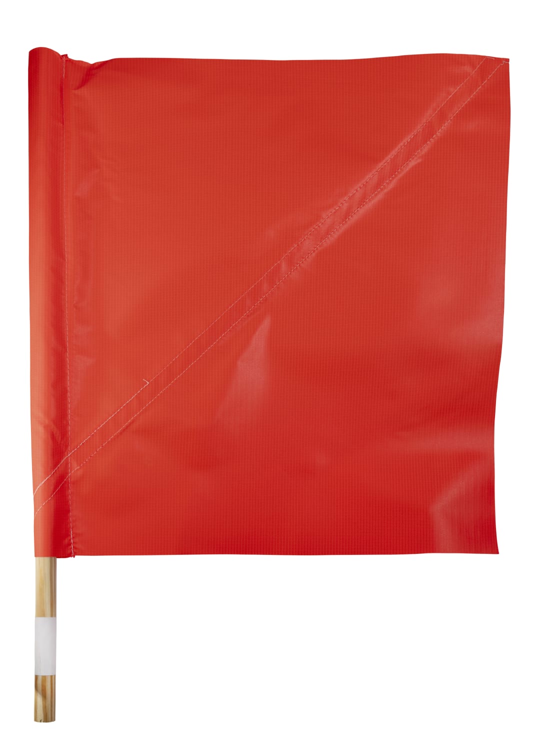 Traffic Flag-24" Wood Handle, Nylon Flag