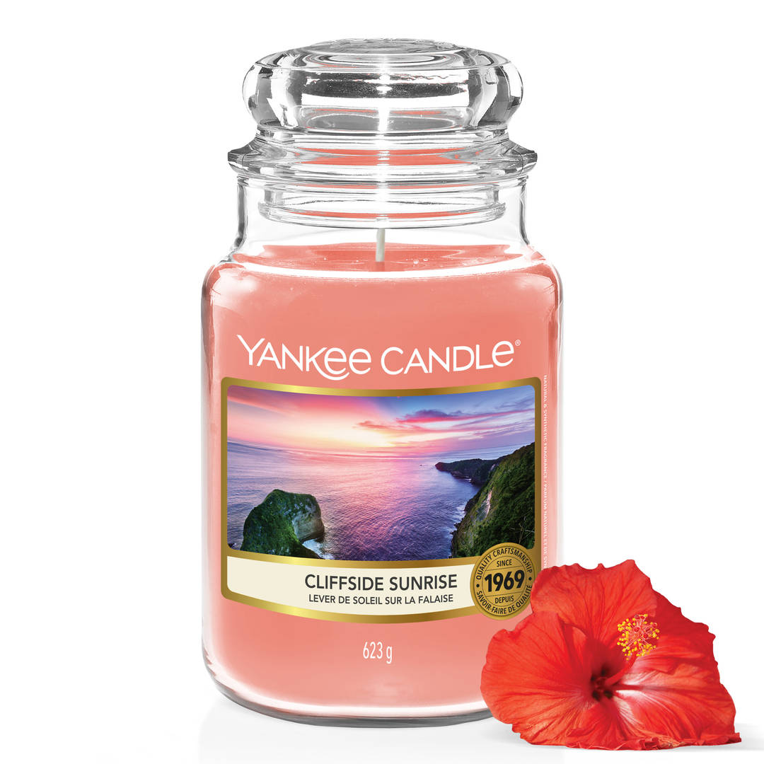 Yankee Candle Vela perfumada | Cliffside Sunrise vela en tarro grande | Velas de larga duración: hasta 150 h | Regalo ideal para mujer