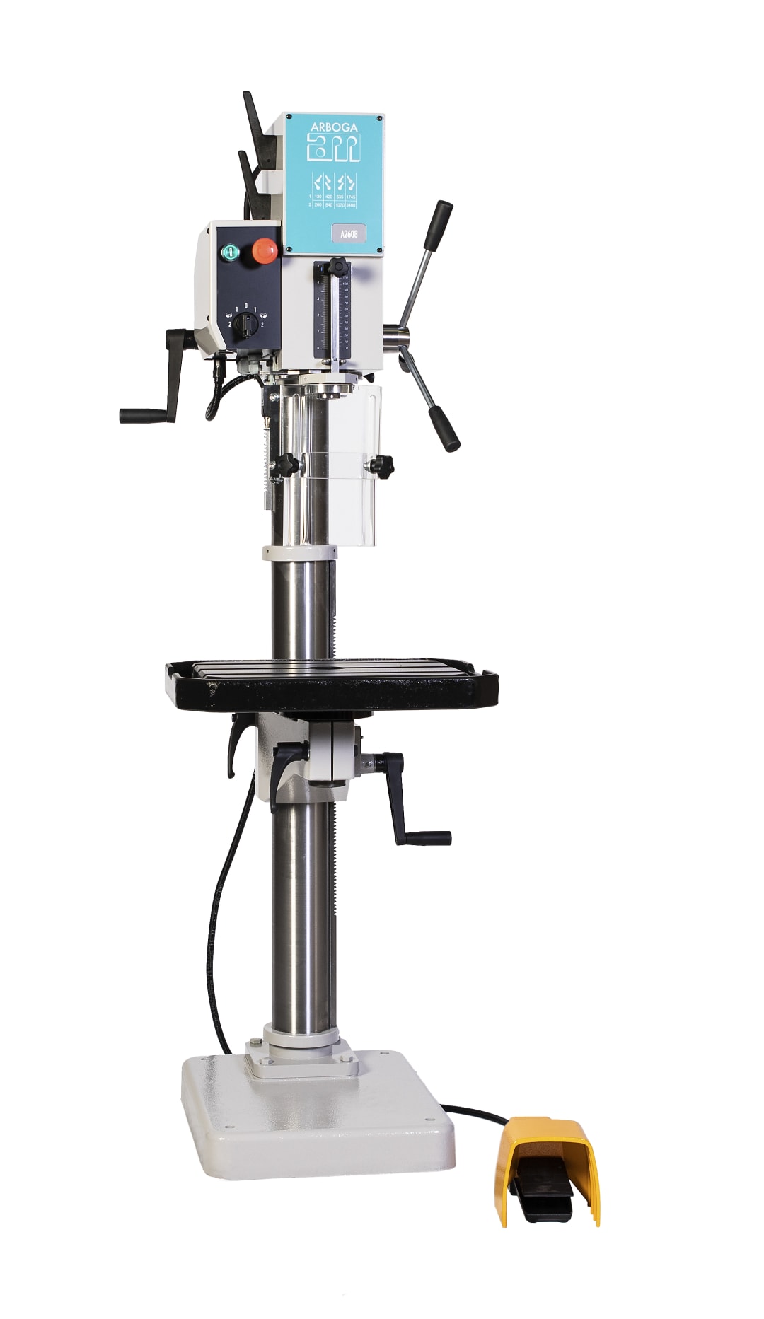 20" Gear Head Drill Press with Foot Reversing Switch (230V 3 Phase)