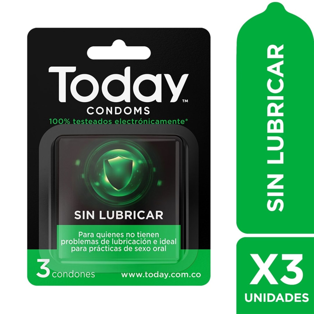 Today Condoms Sin Lubricar x3 und