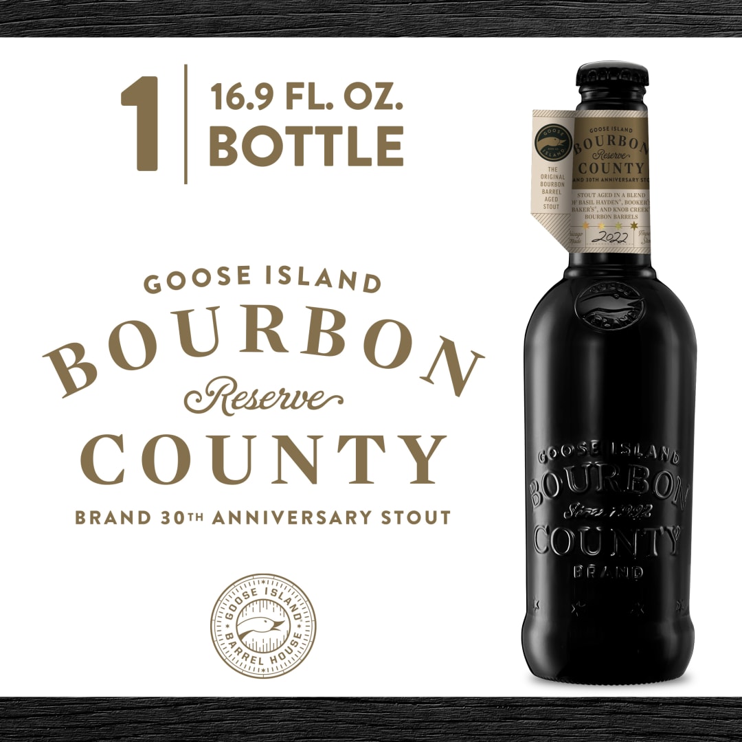 Goose Island Bourbon County Stout 2020 1, 16 fl oz Bottle
