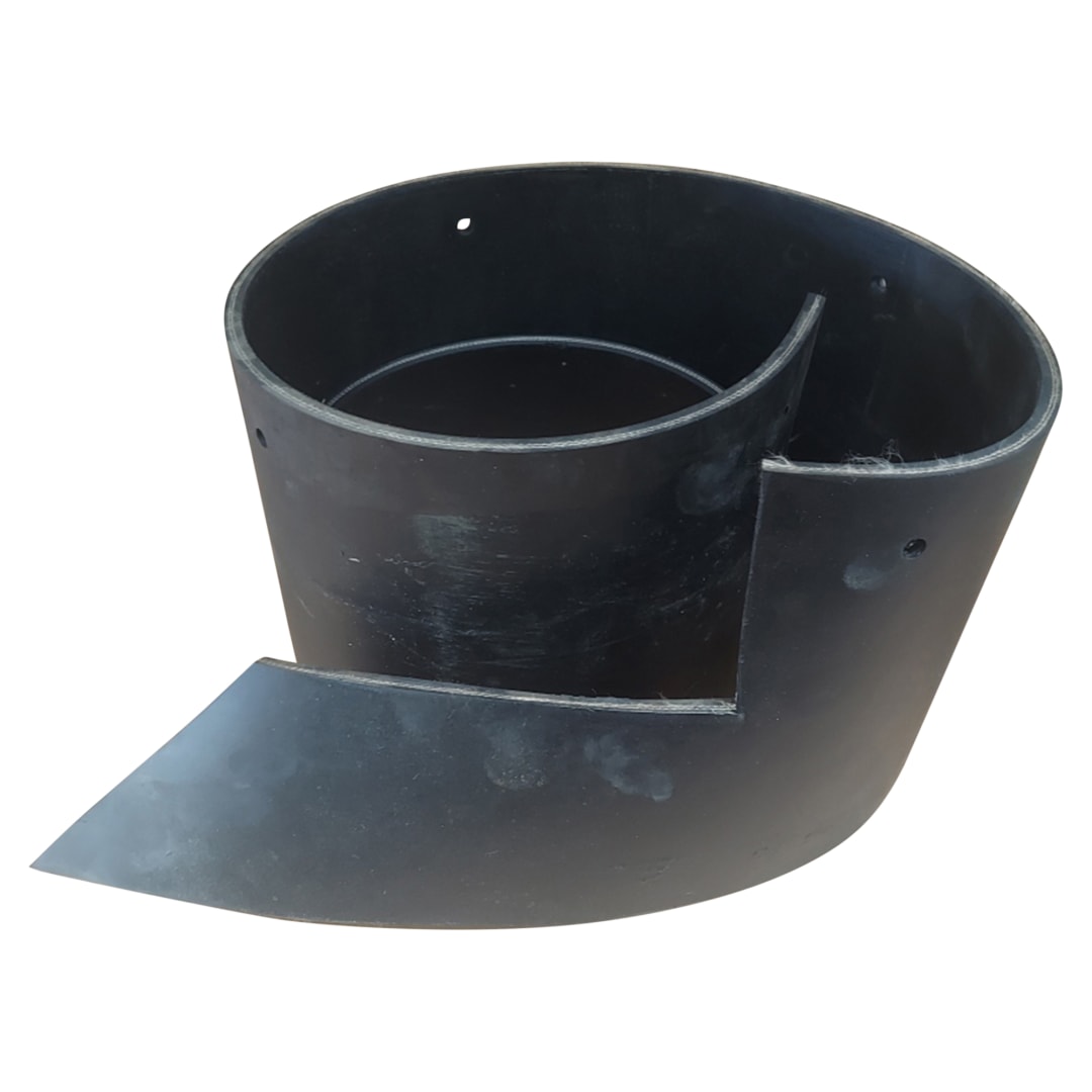 Wastebuilt® Replacement for Curbtender Hopper Rubber 8" Wide X 74" Long