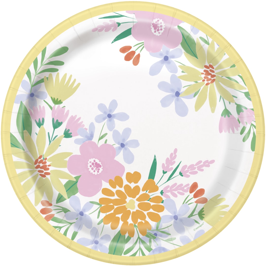 Spring Picnic Round 9" Dinner Plates, 8ct