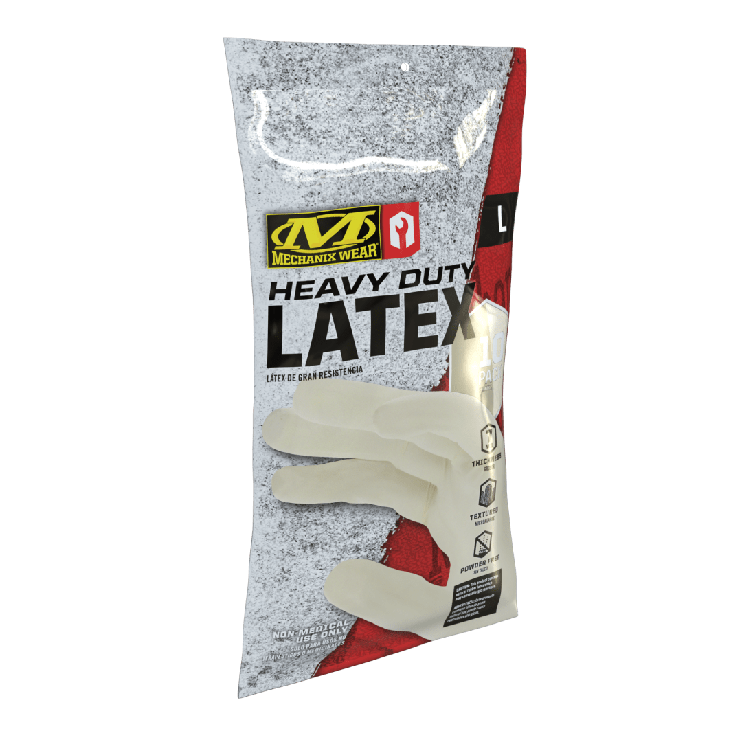 7 Mil Heavy Duty Latex Gloves 10-PK
