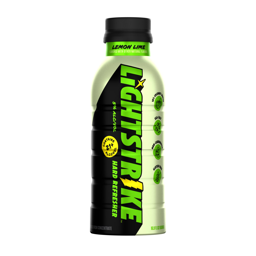 Lightstrike Hard Refresher - Lemon Lime Single, 16.9 fl oz Bottle