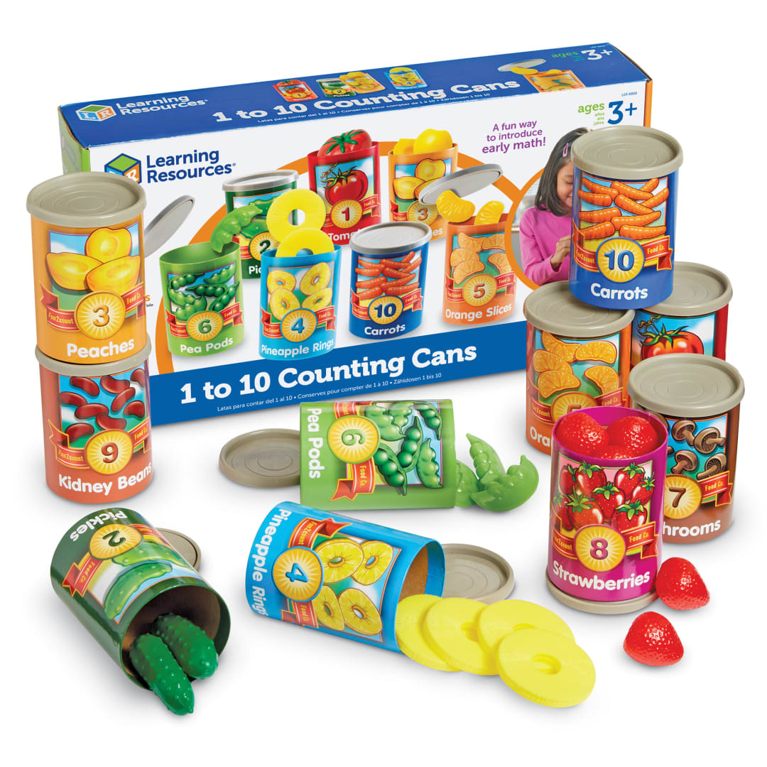 ONE TO TEN COUNTING CANS