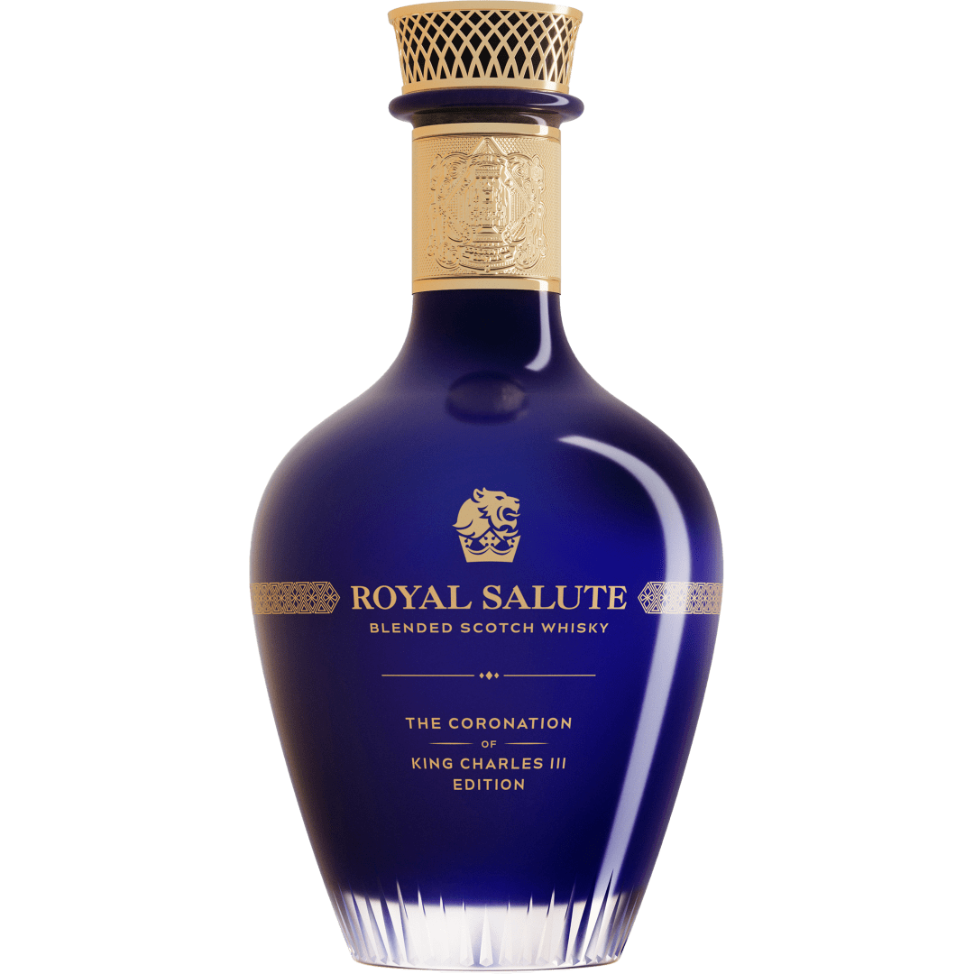 Royal Salute The Coronation of King Charles III Edition Blended Scotch Whisky, 750 ml Bottle, 104.6 Proof
