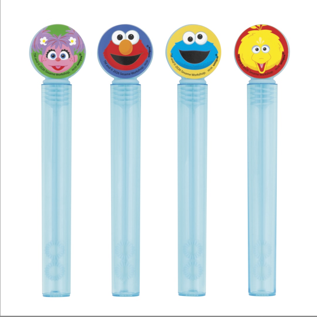 Sesame Street Bubble Tubes and Wands, 4ct