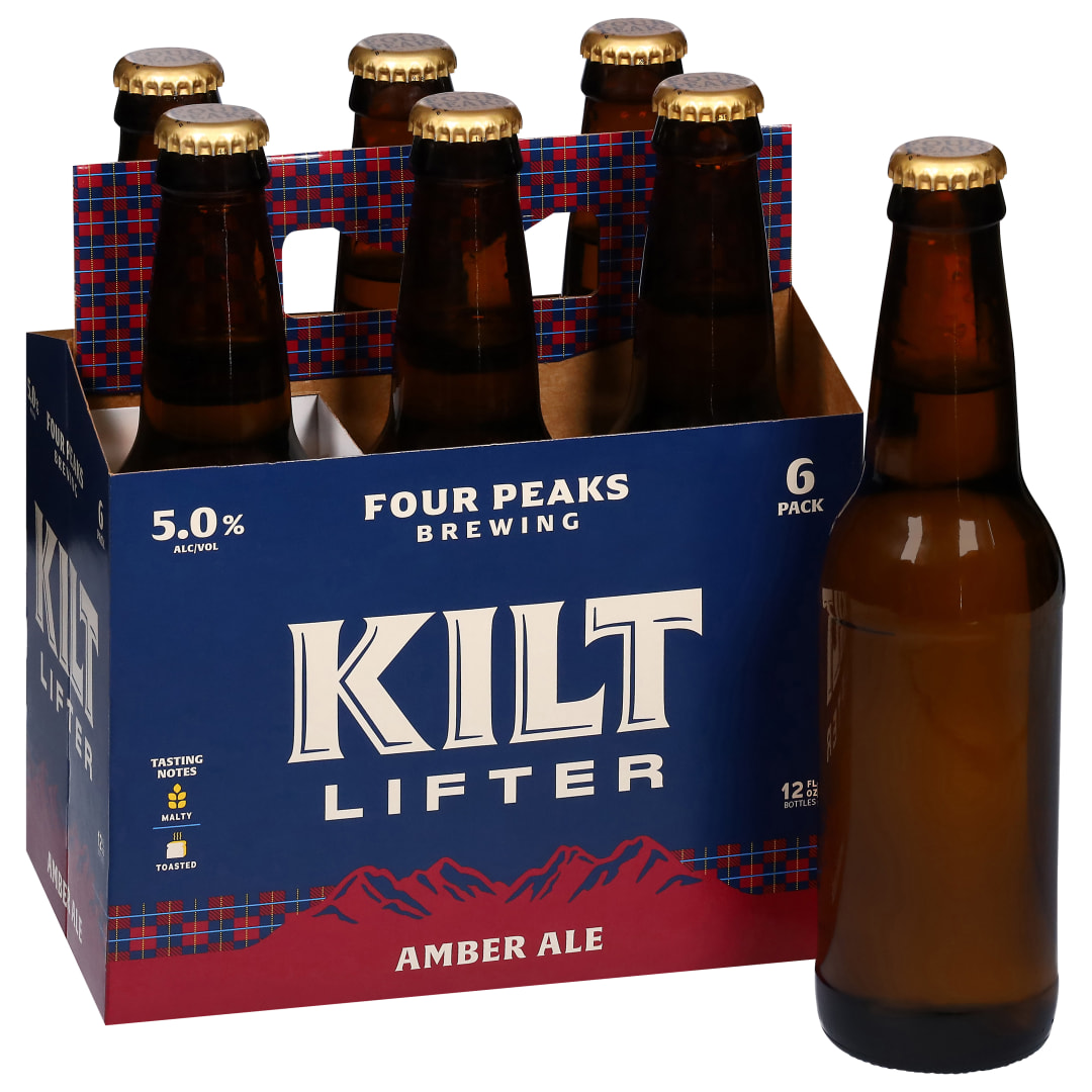 Four Peaks Brewing Amber Ale Kilt Lifter Beer 6 - 12 fl oz Bottles