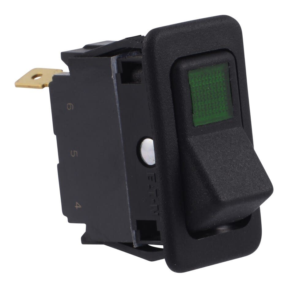 Wastebuilt® Replacement for McNeilus Switch, Rocker, Green, On/Off