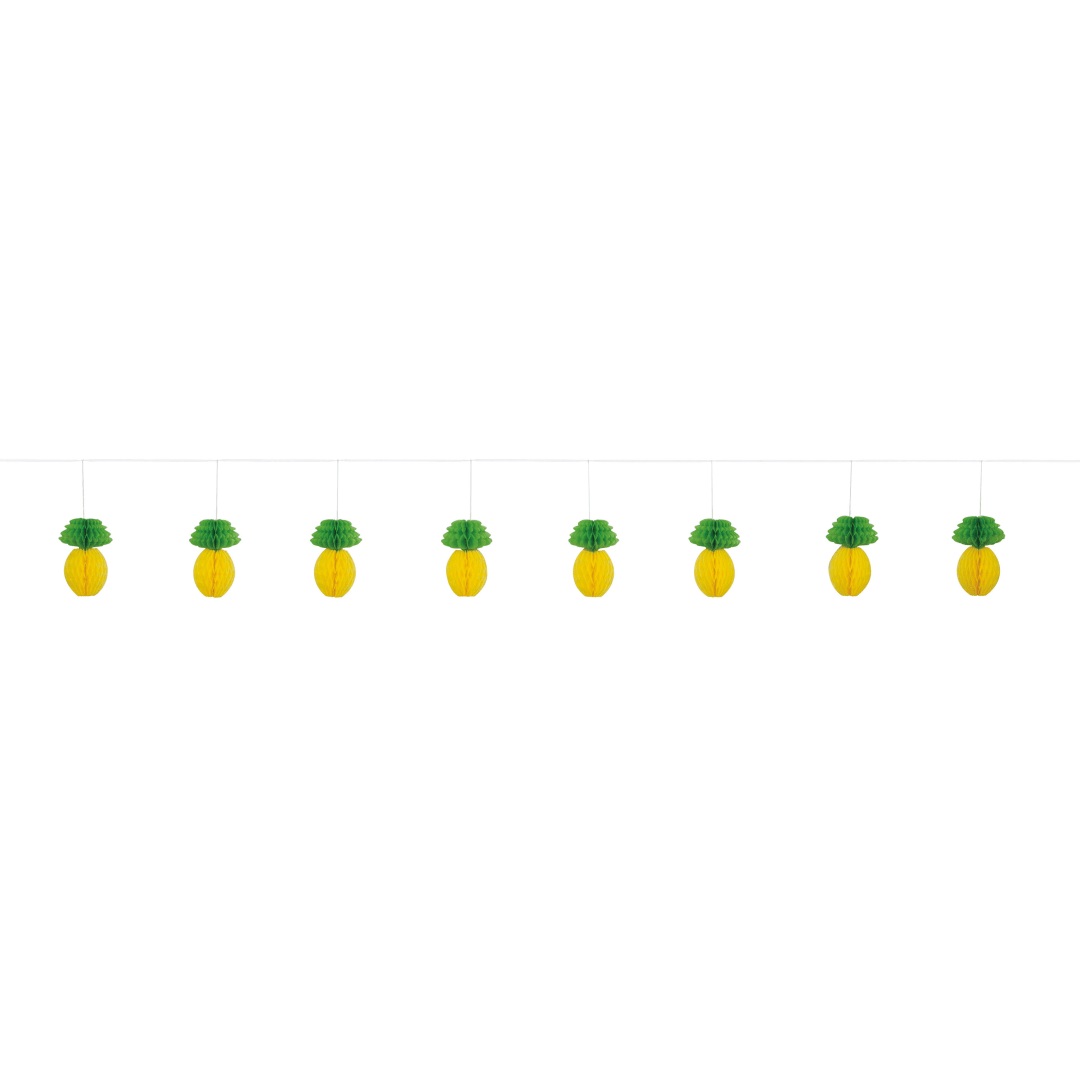 Honeycomb Pineapple Garland, 7 ft