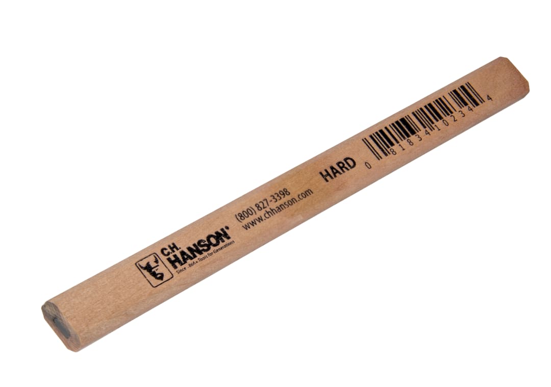 Carpenter Pencil-Hard Lead Raw Basswood
