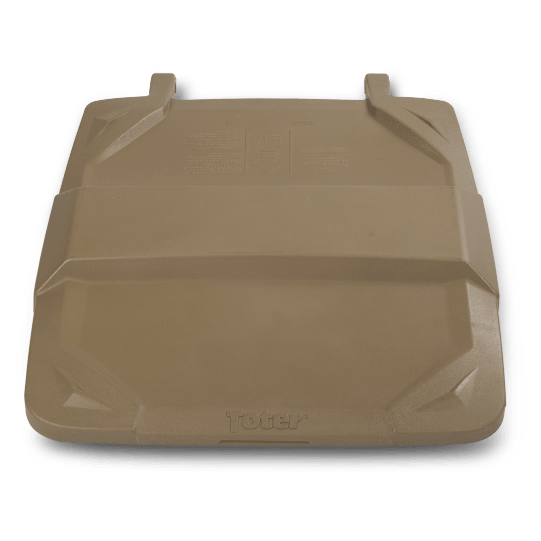 96 Gal. Single Wall Replacement Lid Kit - Tan