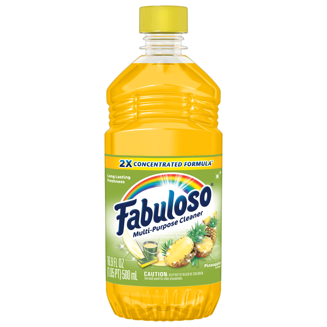Fabuloso Multi-Purpose Cleaner, 2X Concentrated Formula, Floor Cleaner, Pineapple Scent, 16.9 fl oz
