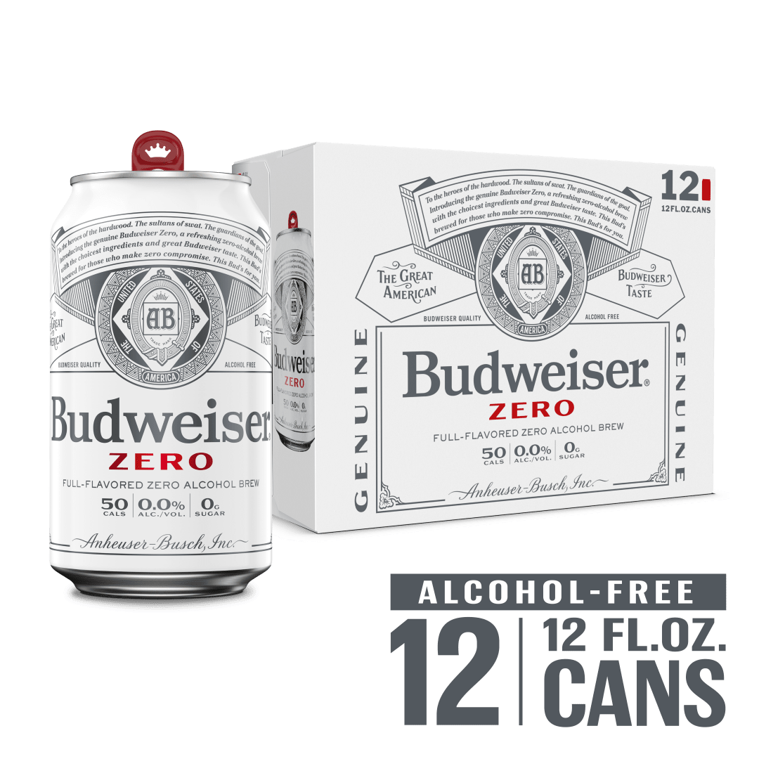 Budweiser Zero Beer, 12 Pack 12 fl. oz. Cans