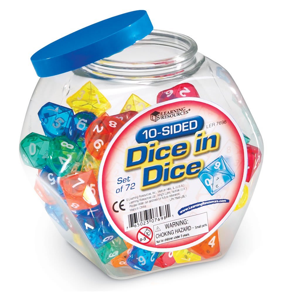 10-SIDED DICE IN DICE SET