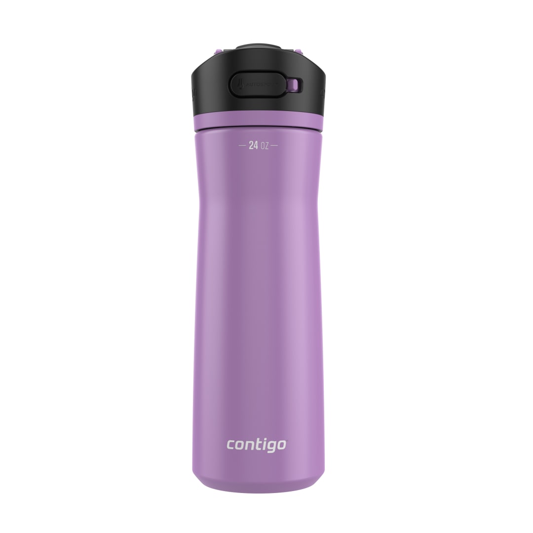 Contigo® Botella de Agua Ashland Chill 2.0, con Tapa AUTOSPOUT®, a Prueba de Derrames, Plástico Libre de BPA, 710 ml, Morado