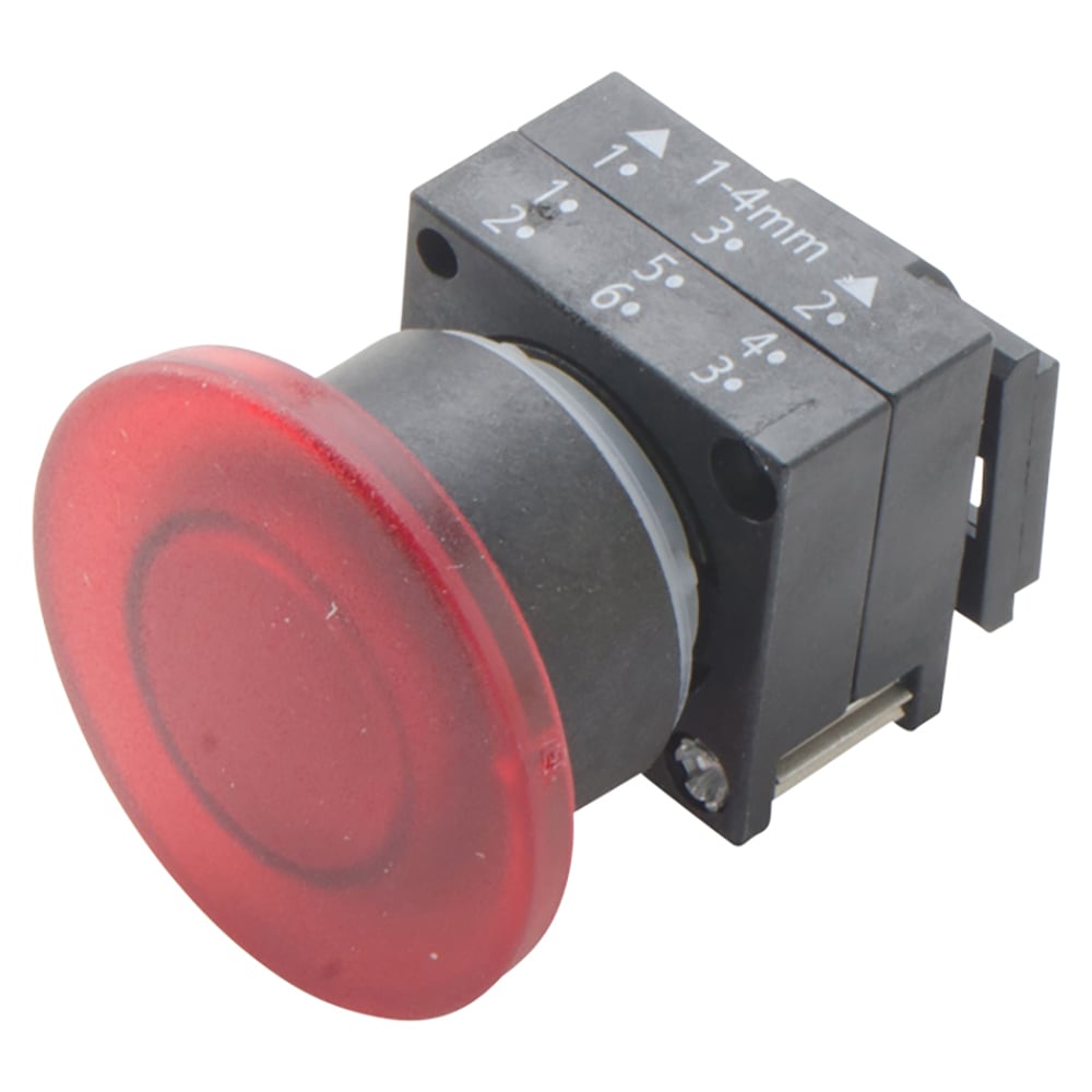Galbreath™ Stop Button 22mm Red Mushroom 2pos 120 Volt